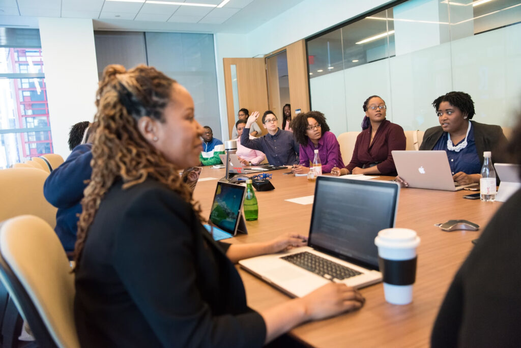 people in a meeting