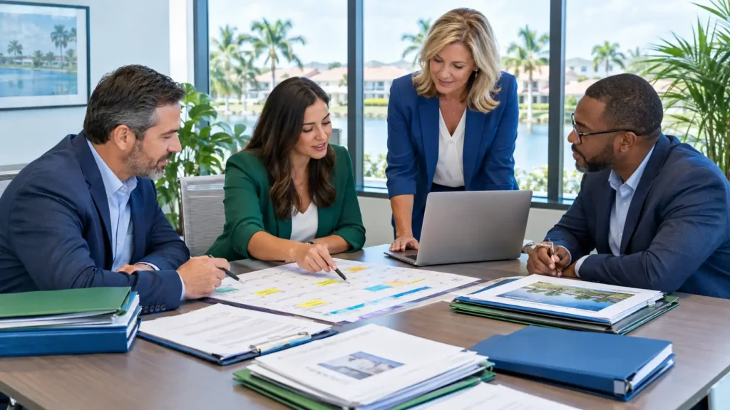 Florida HOA board reviewing community compliance requirements and deadlines