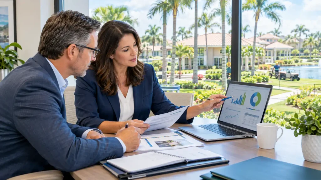 HOA board evaluating vendor performance and community maintenance costs